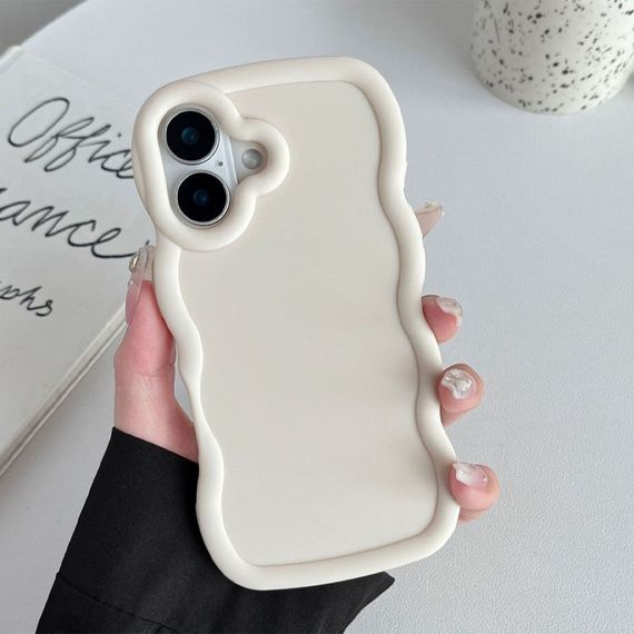Чехол TPU Ripple для Apple iPhone 16 Plus (6.7") Antique White | Зображення 1