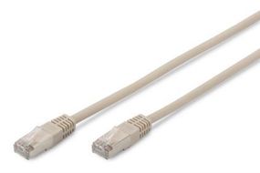 Патч-корд DIGITUS cat.5e, F-UTP, 10м, AWG 26/7, серого цвета (DK-1521-100)