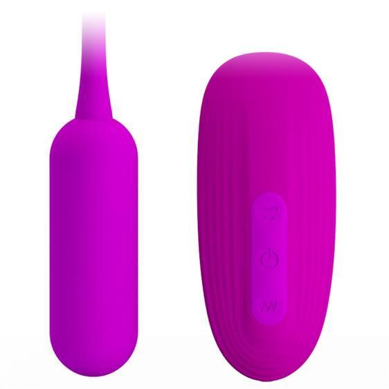 Віброяйце з кліторальним стимулятором - Pretty Love Curupira Multifunctional 2 in 1 Purple sexstyle | Зображення 4