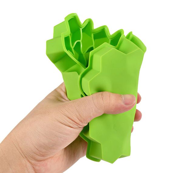 Силиконовая форма для льда CUMENSS Соты Green емкость заморозка | Зображення 4