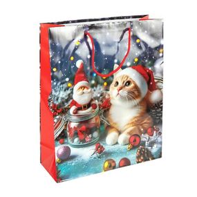 Пакет подарочный "Новый год" 2577-3 размер 18х21,5х8 см