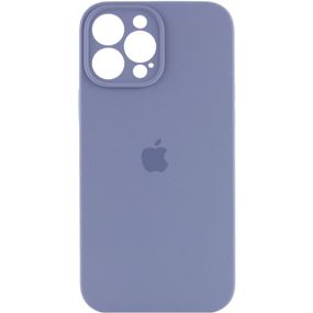 Чехол Silicone Case Full Camera Protective (AA) для Apple iPhone 16 Pro (6.3") Серый / Lavender Gray