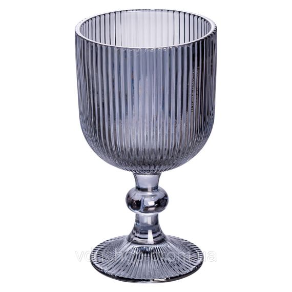 Набір келихів для вина 6 (шт) по келихи під вино 300 (мл) на ніжці келихи винні Сірий HP-19-7115G | Зображення 1