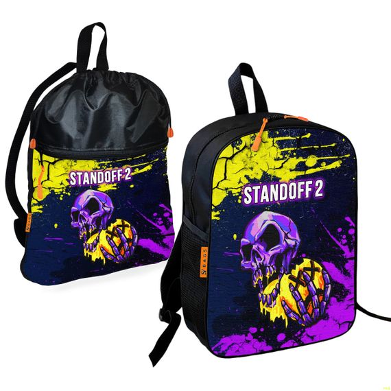 Шкільний рюкзак дитячий Standoff 2 + Сумка для взуття спортивної форми рюкзак-мішок для хлопчика (01844)