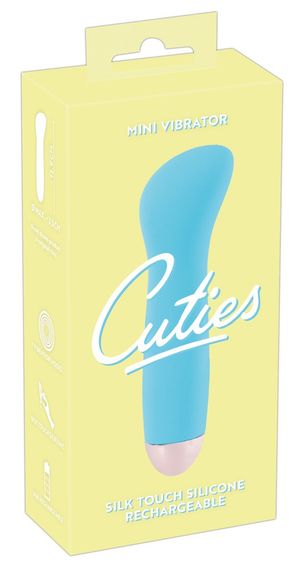 Синий мини вибромассажер Cuties Mini Vibrator с 7 различными вибрационными режимами sexstyle | Зображення 1