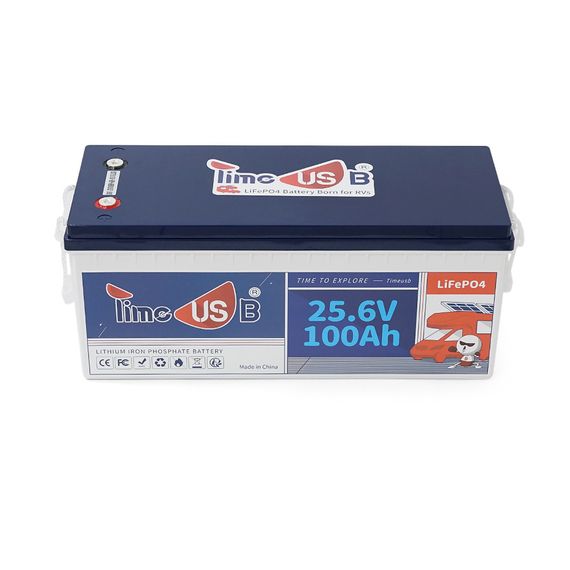 Акумуляторна батарея LiFePO4 Timeusb 25.6V 100Ah, 2560Wh, BMS 100A, 532*207*216мм | Зображення 1