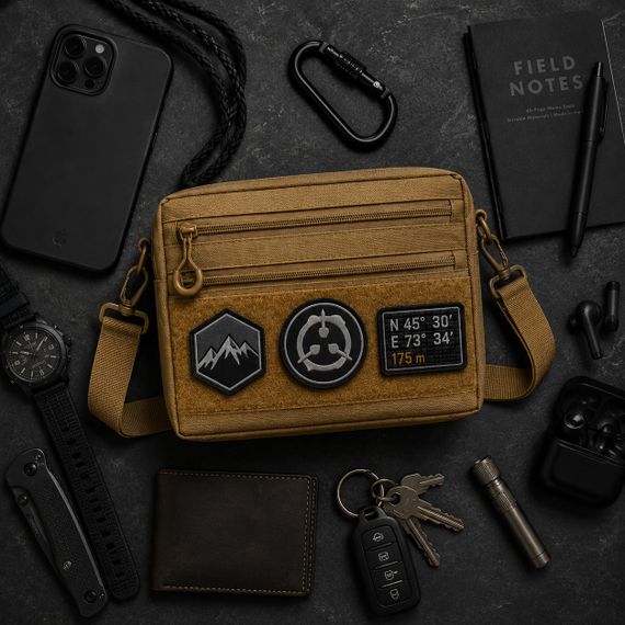 Чоловіча тактична сумка EDC Cordura 600D, сумка для патчів 25×20×5,5см койот XN-18 | Зображення 3