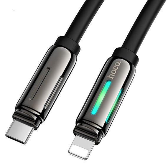 Дата кабель Hoco U136 Prize Type-C to Lightning 27W (1.2m) Black | Зображення 1