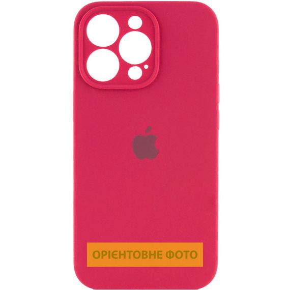 Чохол Silicone Case Full Camera Protective (AA) для Apple iPhone 17 Pro (6.3") Червоний / Rose Red