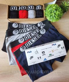 Комплект трусів Diesel, подарунковий набір боксерів Дезель у коробці на 2-5 штук, труси для справжніх чоловіків 4, у подарунковій