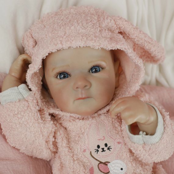 Коллекционная Силиконовая Кукла Реборн Новорождённый Младенец Reborn Девочка Пупс Банни (Виниловая Кукла) 50 см | Зображення 3