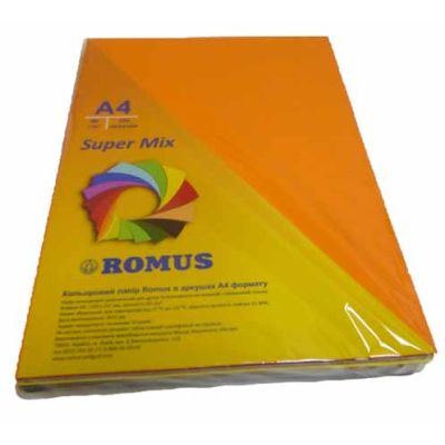 Бумага Romus A4 80 г/м2 250sh, 10colors, Super Mix (R50959)