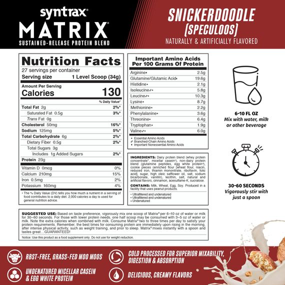 Протеїн Syntrax Matrix 907g (Snickerdoodle) | Зображення 1
