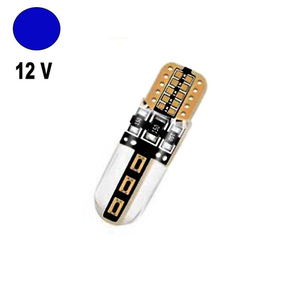 Автолампа Terra T10 / W5W, цоколь W2.1x9.5d, COB, синий, 12V | Зображення 1