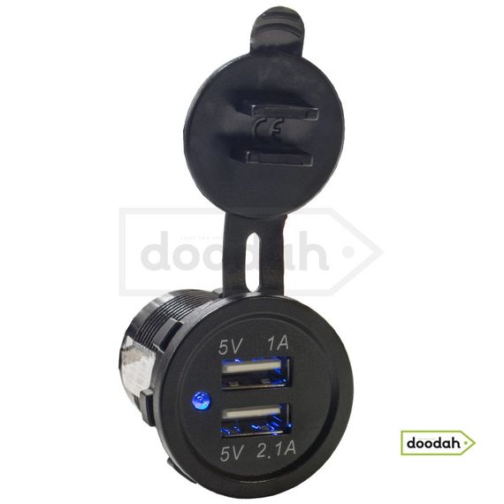 Авто / Мото USB зарядний пристрій Recessed PRO S, IP54, 2,1А | Зображення 3