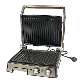 Гриль двосторонній німецької якості Rainberg RB-2282 притискний електричний гриль із пластинами 3800Вт