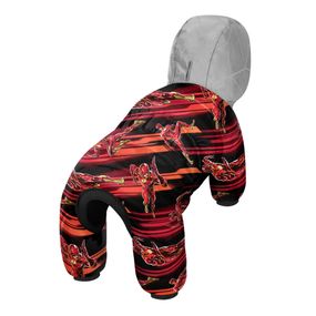Комбінезон для собак WAUDOG Clothes малюнок "Швидкість Флеша", S32, В 47-50 см, С 30-33 см