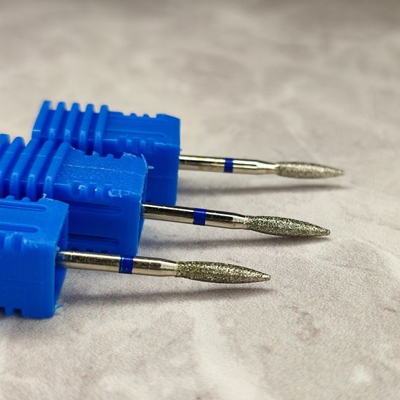 Фреза алмазная пламя 025 синее | Зображення 1