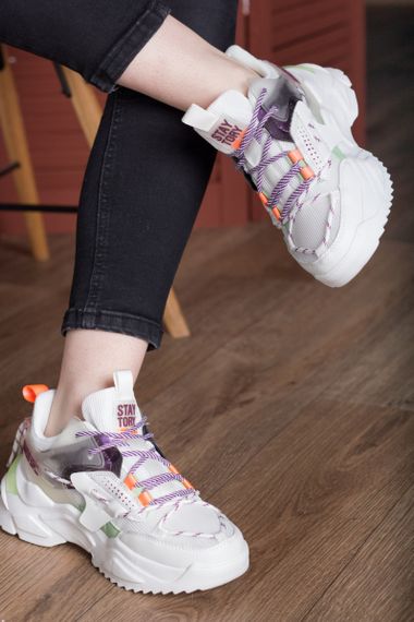 Кроссовки женские Fashion Quasar 2697 36 размер 235 см Белый | Зображення 5