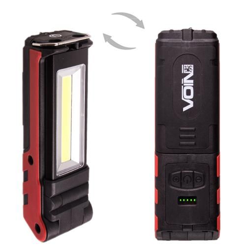 Переносна лампа "VOIN" VL-106, 5W-COB+2 х 3W XPE/Power Bank 2000mAh/магніт/інд. заряда | Зображення 2