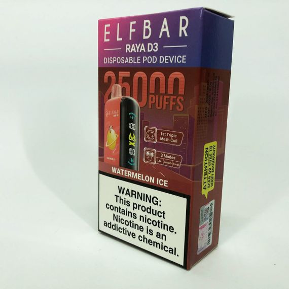 Elf Bar Raya D3 25000 смак Кавун (Watermelon Ice) | Зображення 2