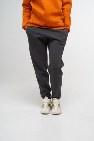 Штани жіночі утеплені темно-сірого кольору, L