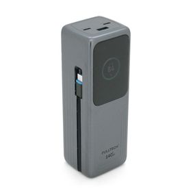 Powerbank Fulltech FP34 30000mAh, Fast charge PD140W, Li-pol, LCD Display, Вхід:Type-C, Виходи: 2xUSB Type-C, 1xUSB Type-A, USB