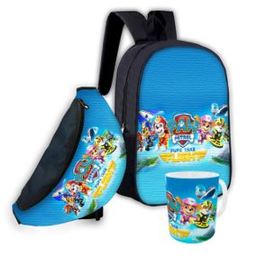 Набор детский Щенячий патруль рюкзак 36х27см сумка-бананка,кружка с принтом для мальчика (01632)