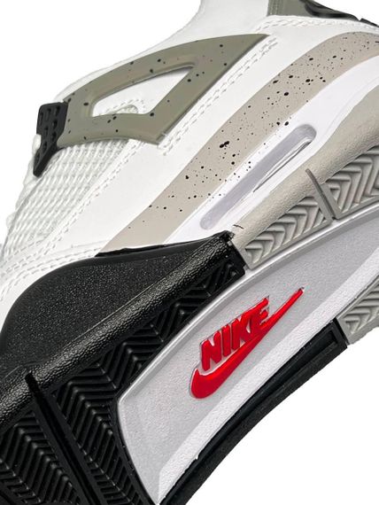 Чоловічі кросівки N Air Jordan 4 Retro White Cement  , В'єтнам 42 | Зображення 3