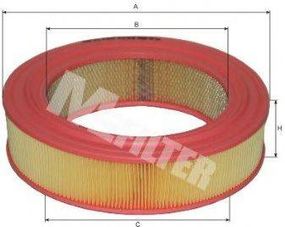Фільтр повітряний ГАЗ 24, 2410 Волга, ГАЗель 3302, 2705, 3221 (вир-во M-Filter) MFILTER A103 на GAZ VOLGA (3102)