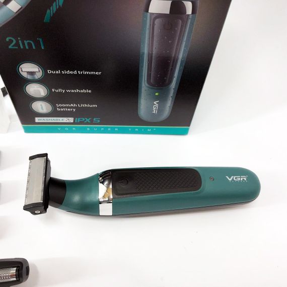 Електробритва з бритвеною насадкою VGR V-393, Багатофункціональний тример для стрижки волосся LA-669 і бороди | Зображення 3