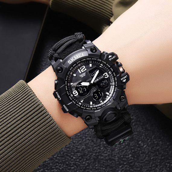 Чоловічий годинник Skmei 1155BNBK Black | Зображення 4