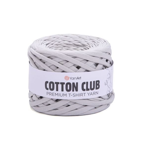 Cotton Club 7304 YarnArt пряжа светло-серая
