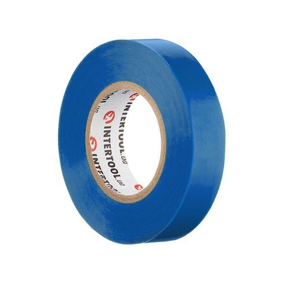 Стрічка ізоляційна 20 м синя — Купити в Харкові, Києві INTERTOOL IT-00201 | Зображення 2