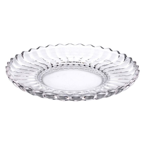 Сервировочное блюдо Ø 28 см прозрачное круглое для дома и кафе HP-YH-32 | Зображення 4