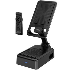 Bluetooth Колонка Hoco HC45 Wave з підставкою для телефону і пультом керування Black