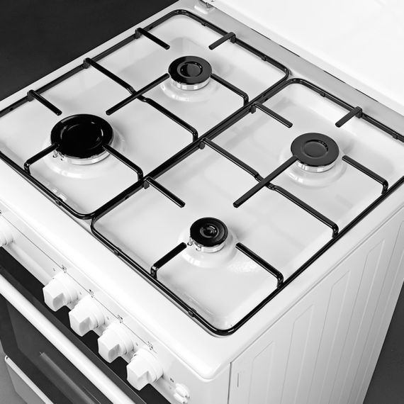 Плита газова біла Grunhelm G4FM6611W | Зображення 6