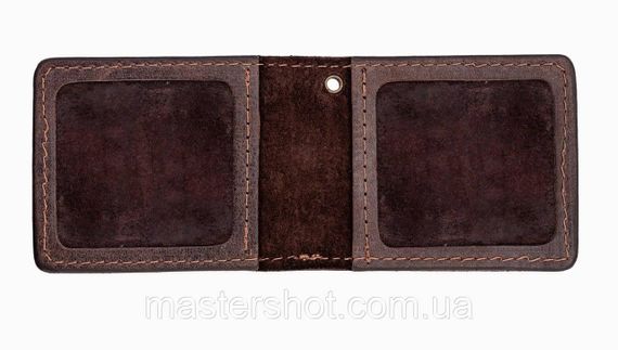 Обкладинка на документи шкіряна Учасник Бойових Дій (коричневий) MS | Зображення 1