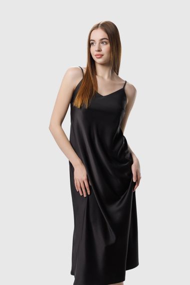 Сукня вечірня однотонна жіноча On me 2348 XS Чорний shop (2000990249968) | Зображення 1