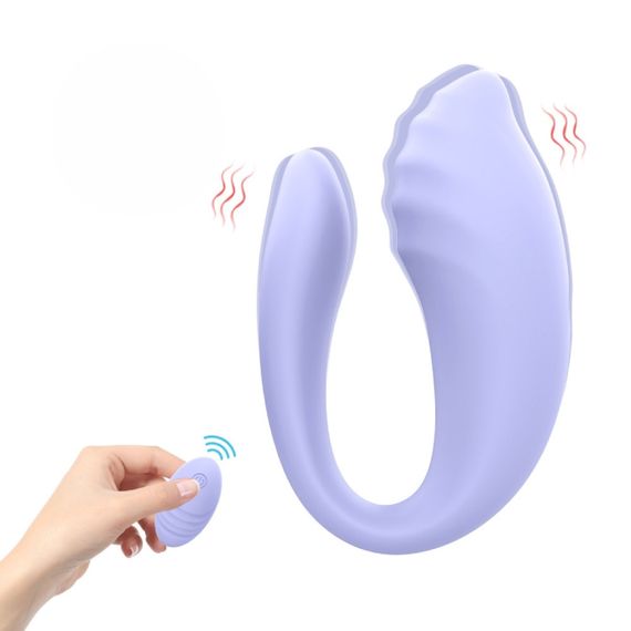 Вібратор для пар Every Night Toys Anthea з пультом, лавандовий, 19,8 х 6,3 см Sex Aura