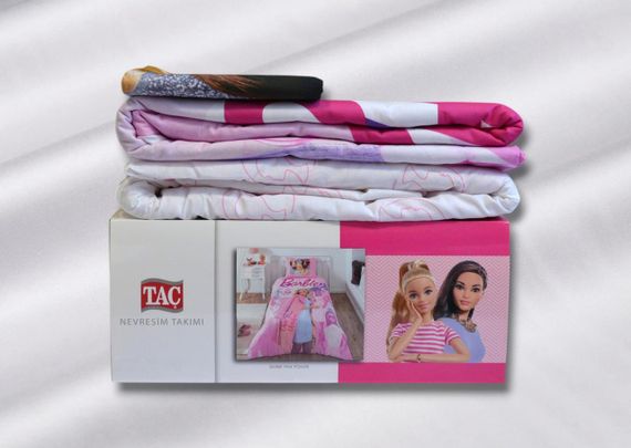 Постельное белье TAC Disney 160×220 см Barbie Pink Power | Зображення 5