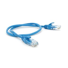Патч-корд литой RITAR,UTP,RJ45,Cat.5e,0.25m,синий,Cu (медь)