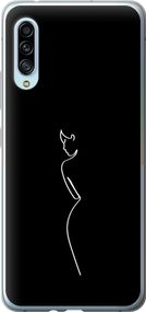 Чехол на Samsung Galaxy A90 5G Силуэт1 "4590u-1800-17620"