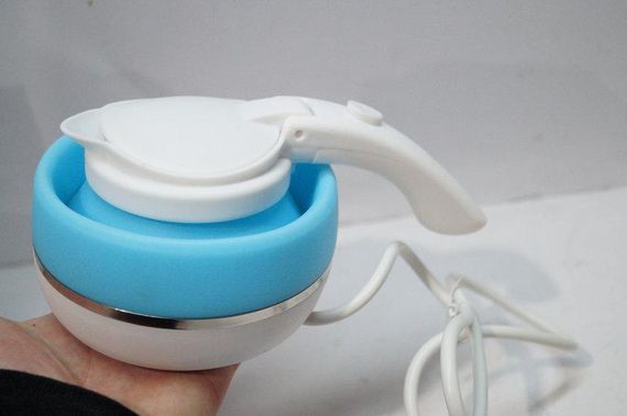 Портативний складний силіконовий чайник Foldable Kettle електричний чайник електрочайник | Зображення 4