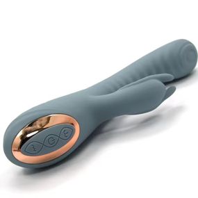 Вибратор с рифмингом для точки G и клиторальным отростком Sweet Em Velvet Lure. зеленый sexstyle