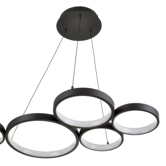 Люстра потолочная подвесная лофт в холл LED BL-847S/76W WW BK | Зображення 3