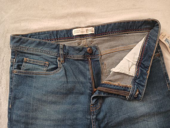 Джинсы мужские зауженные slim 38/32 | Зображення 2