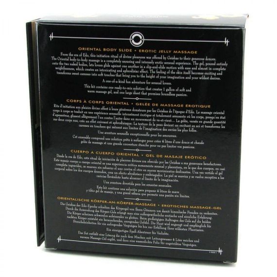 Гель для NURU масажу Shunga Oriental Body-to-Body – Melon Mango (2 x 225 мл) плюс простирадло | Зображення 3