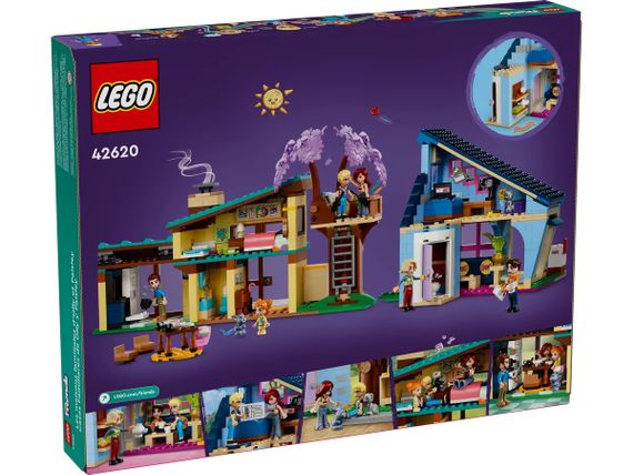 Конструктор LEGO Friends Родинні будинки Оллі й Пейслі (42620) | Зображення 1