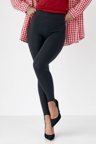 Еластичні лосини зі штрипками - чорний цвет, L (є розміри)